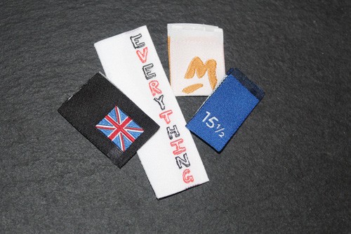 Neck and woven labels