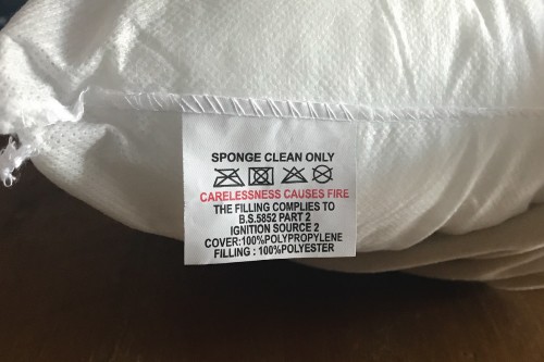 Pillow shop care instructions